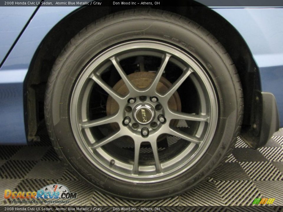 2008 Honda Civic LX Sedan Atomic Blue Metallic / Gray Photo #24