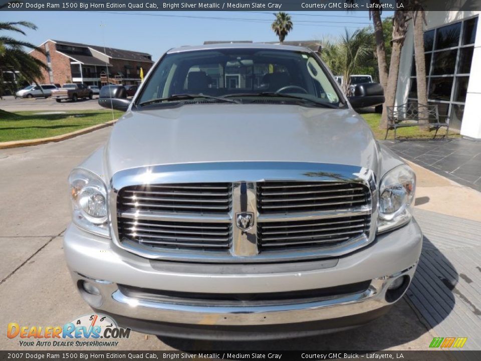 2007 Dodge Ram 1500 Big Horn Edition Quad Cab Bright Silver Metallic / Medium Slate Gray Photo #2