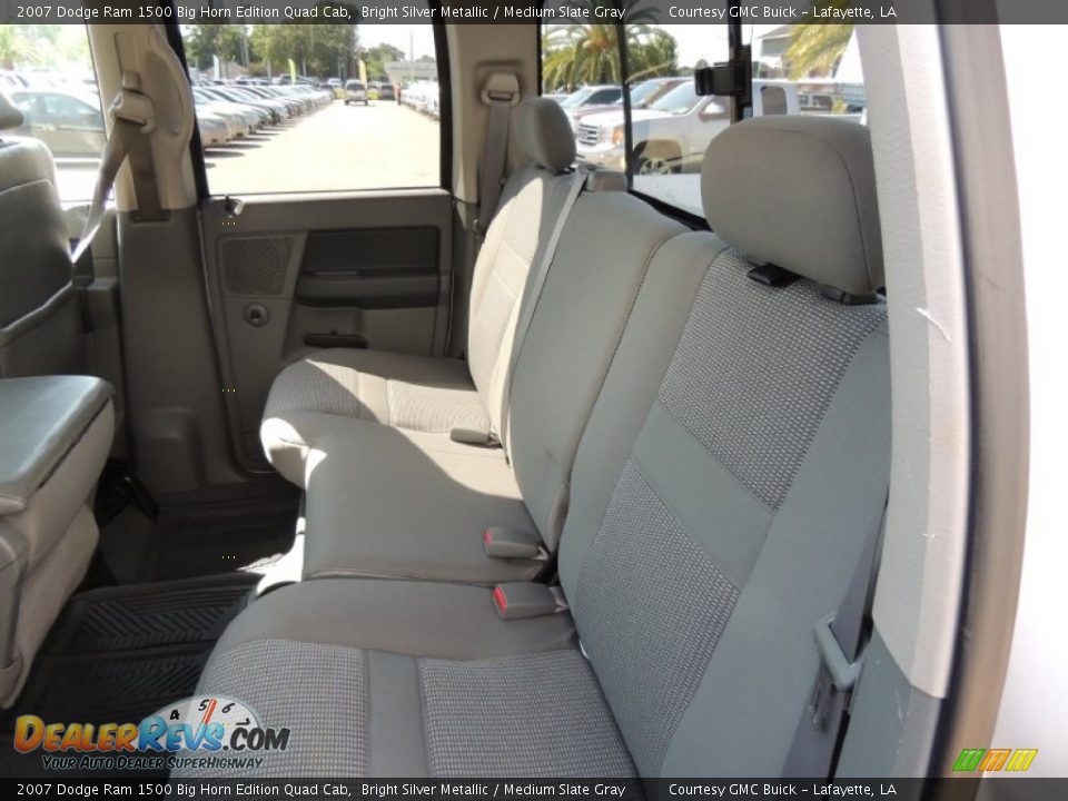 2007 Dodge Ram 1500 Big Horn Edition Quad Cab Bright Silver Metallic / Medium Slate Gray Photo #10