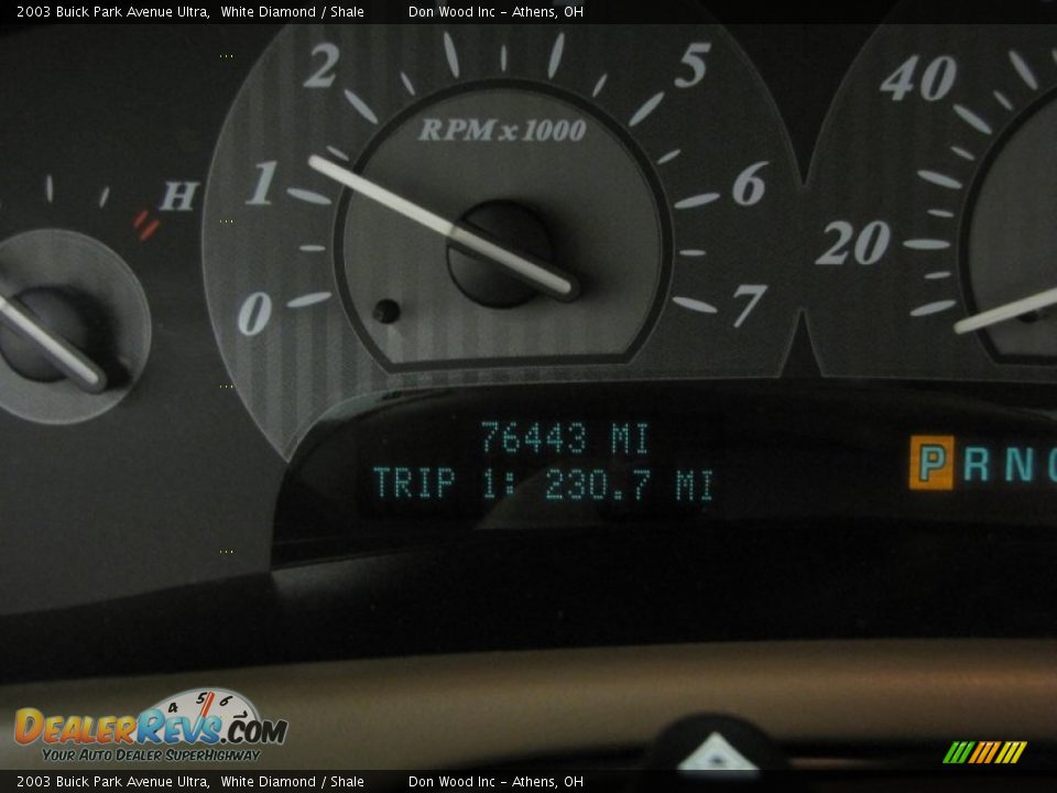 2003 Buick Park Avenue Ultra White Diamond / Shale Photo #21