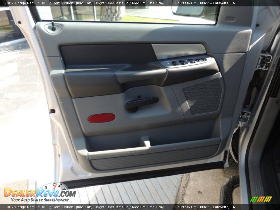 2007 Dodge Ram 1500 Big Horn Edition Quad Cab Bright Silver Metallic / Medium Slate Gray Photo #13