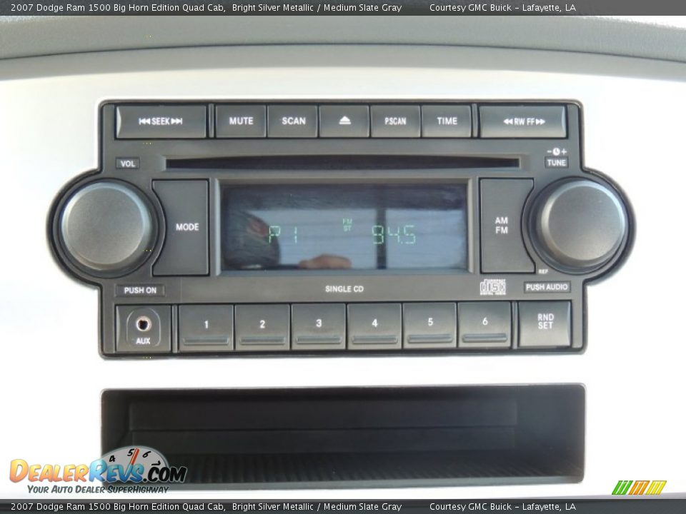 2007 Dodge Ram 1500 Big Horn Edition Quad Cab Bright Silver Metallic / Medium Slate Gray Photo #18