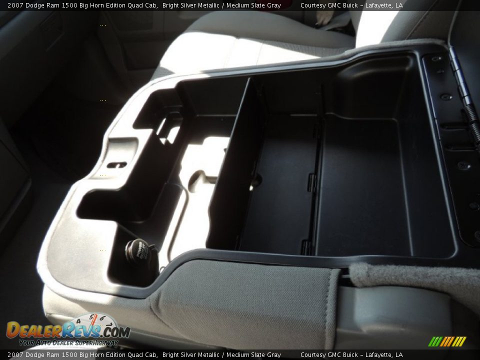 2007 Dodge Ram 1500 Big Horn Edition Quad Cab Bright Silver Metallic / Medium Slate Gray Photo #22