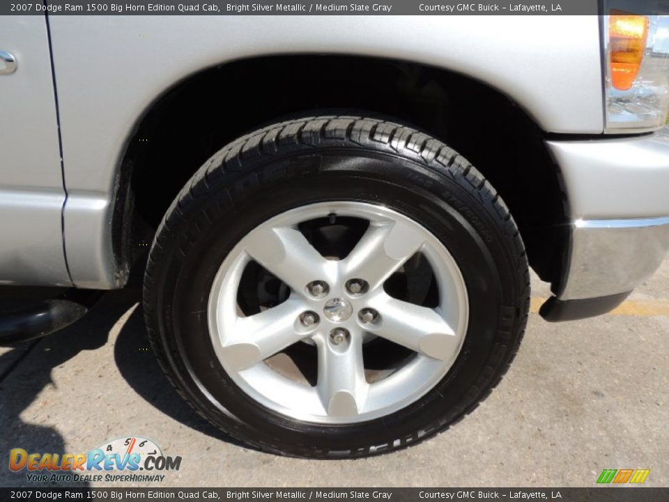 2007 Dodge Ram 1500 Big Horn Edition Quad Cab Bright Silver Metallic / Medium Slate Gray Photo #23