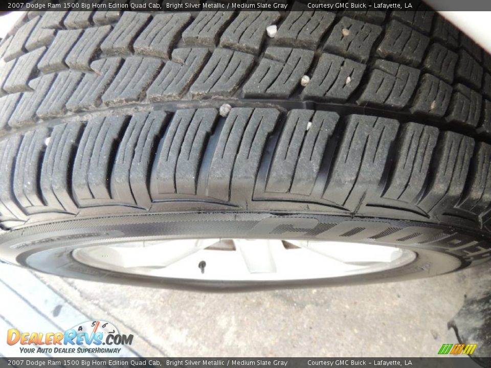 2007 Dodge Ram 1500 Big Horn Edition Quad Cab Bright Silver Metallic / Medium Slate Gray Photo #24