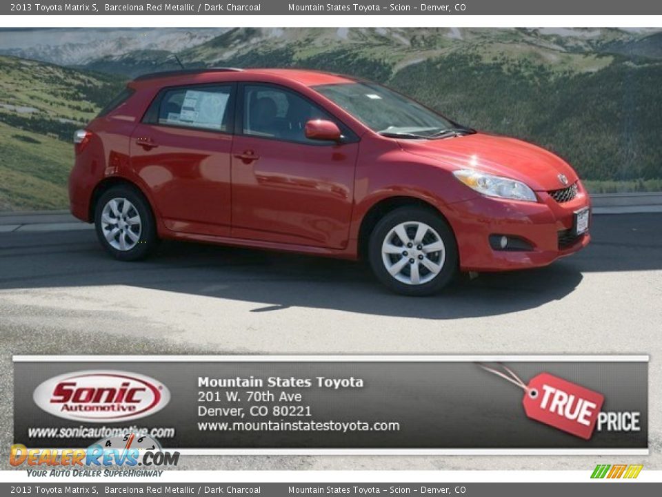 2013 Toyota Matrix S Barcelona Red Metallic / Dark Charcoal Photo #1