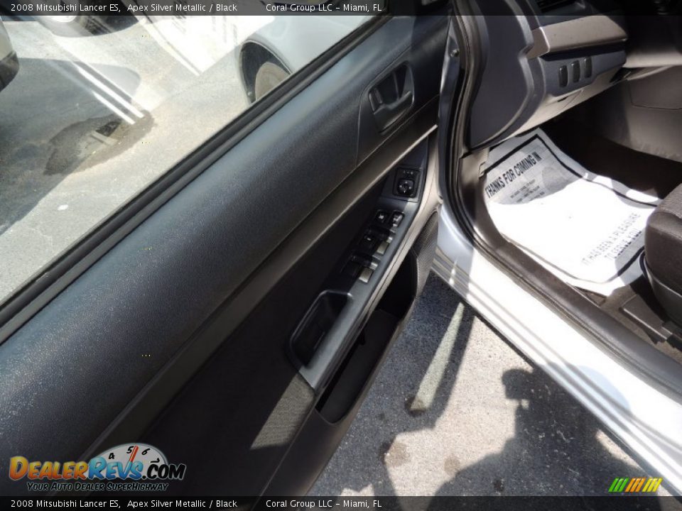2008 Mitsubishi Lancer ES Apex Silver Metallic / Black Photo #9