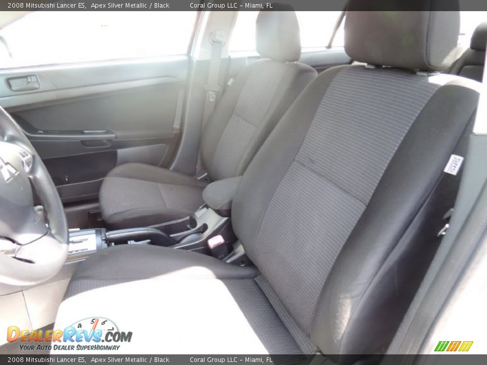 2008 Mitsubishi Lancer ES Apex Silver Metallic / Black Photo #10