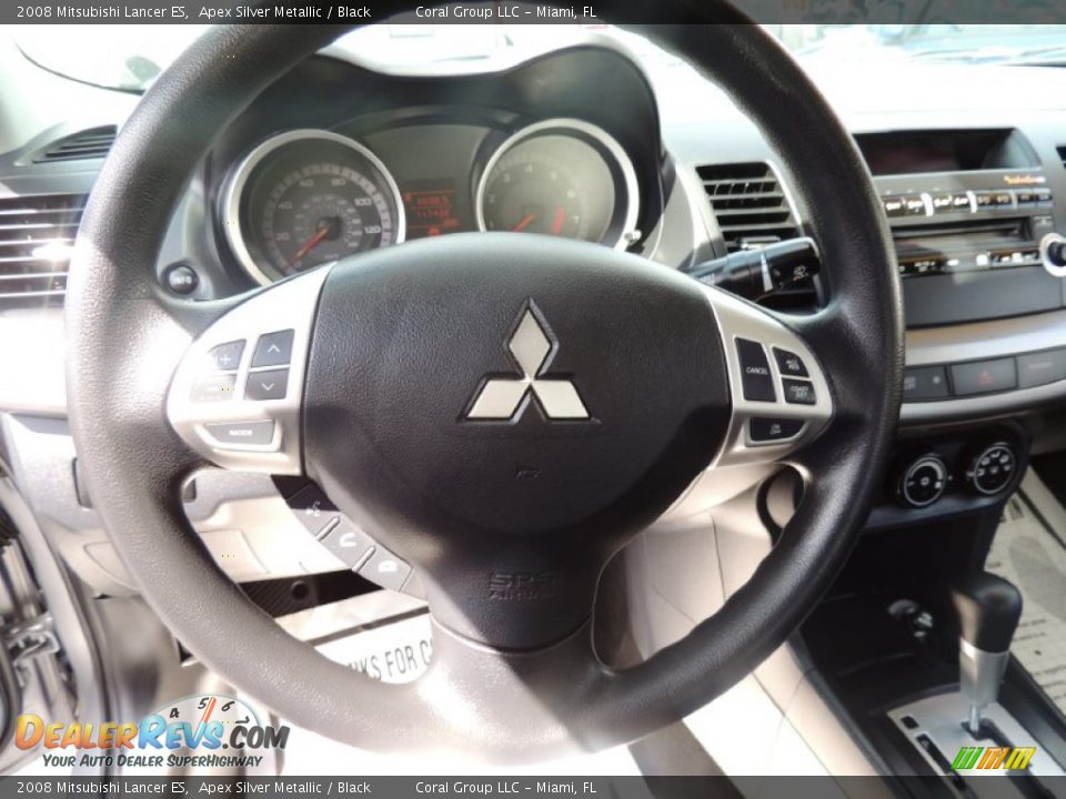 2008 Mitsubishi Lancer ES Apex Silver Metallic / Black Photo #11