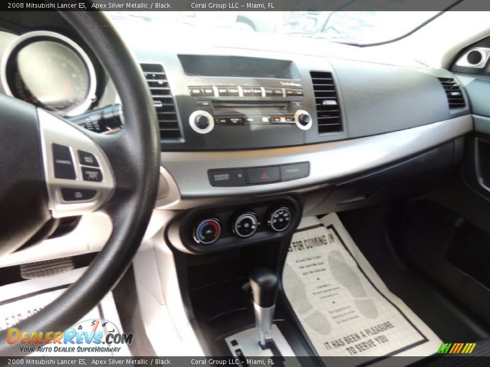 2008 Mitsubishi Lancer ES Apex Silver Metallic / Black Photo #12