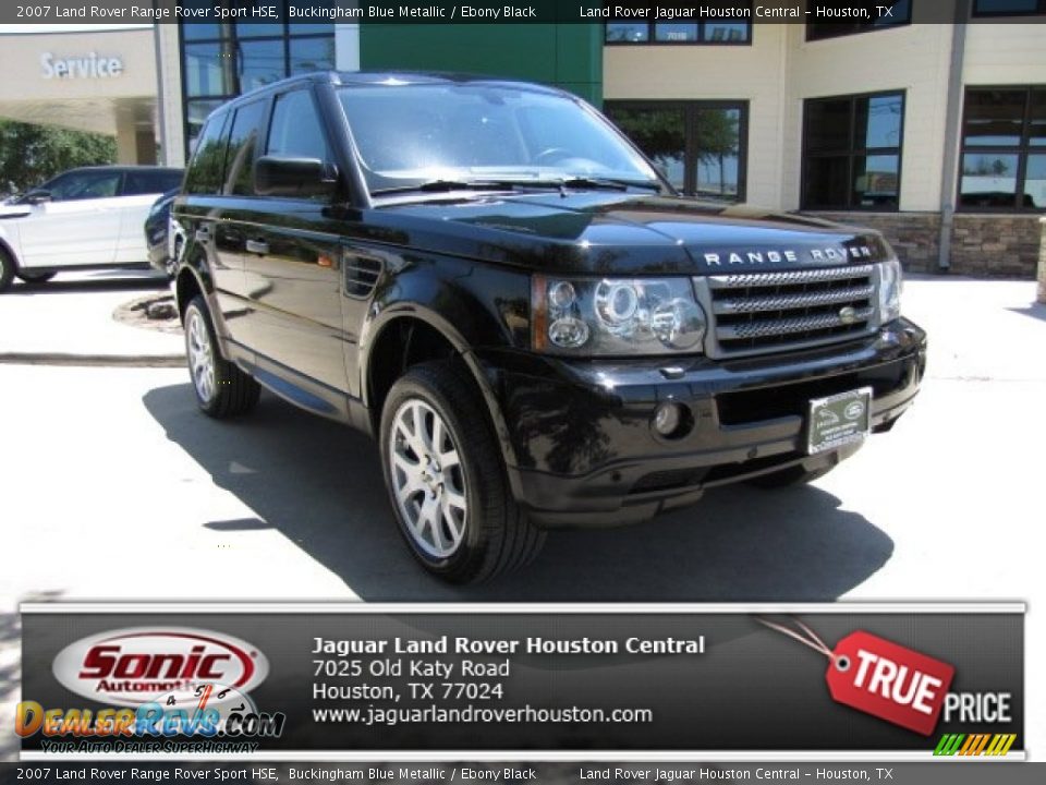 2007 Land Rover Range Rover Sport HSE Buckingham Blue Metallic / Ebony Black Photo #1