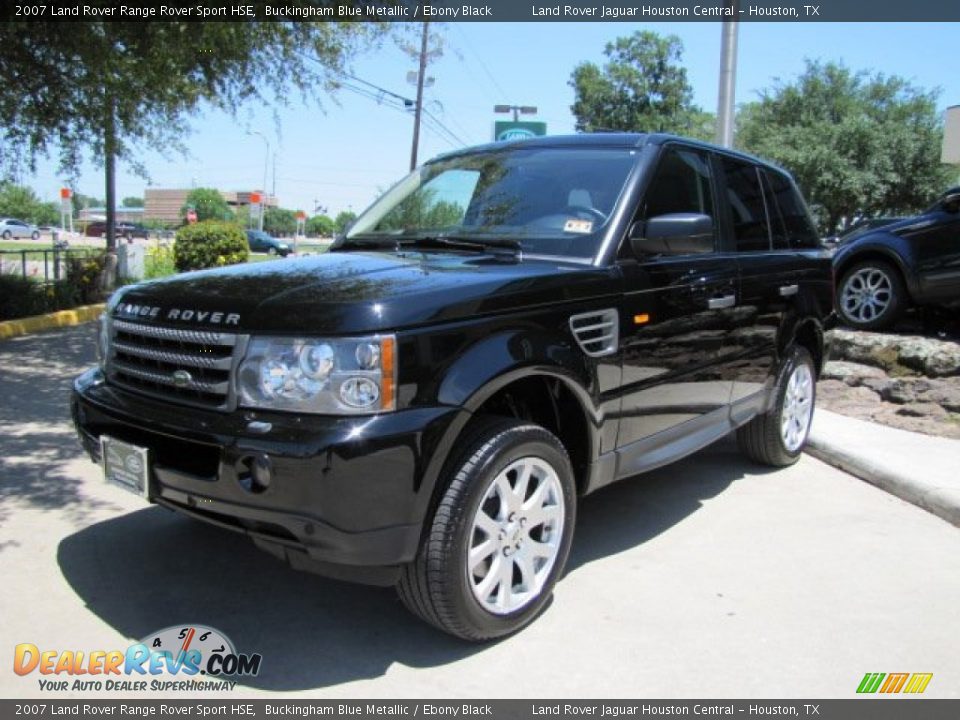 2007 Land Rover Range Rover Sport HSE Buckingham Blue Metallic / Ebony Black Photo #5