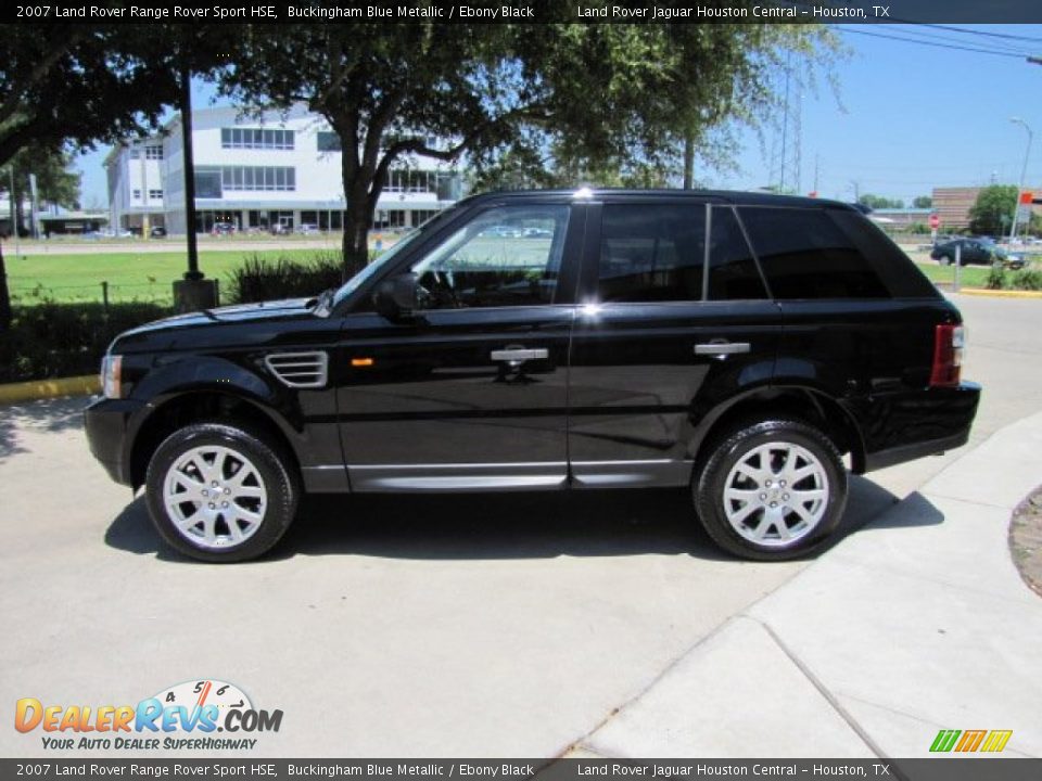 2007 Land Rover Range Rover Sport HSE Buckingham Blue Metallic / Ebony Black Photo #7