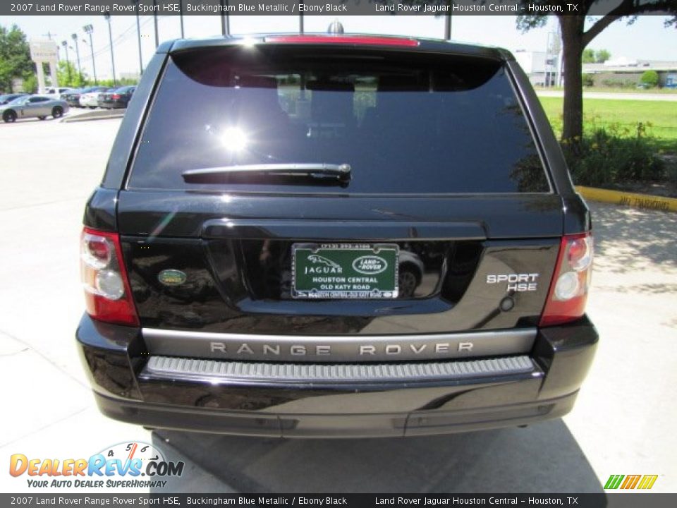 2007 Land Rover Range Rover Sport HSE Buckingham Blue Metallic / Ebony Black Photo #9