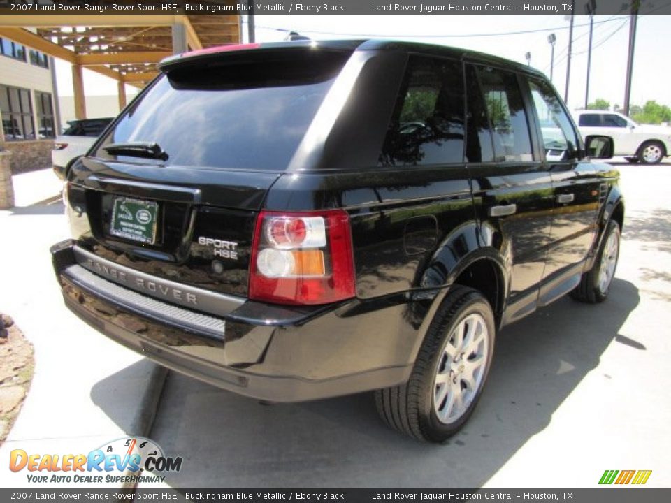 2007 Land Rover Range Rover Sport HSE Buckingham Blue Metallic / Ebony Black Photo #10