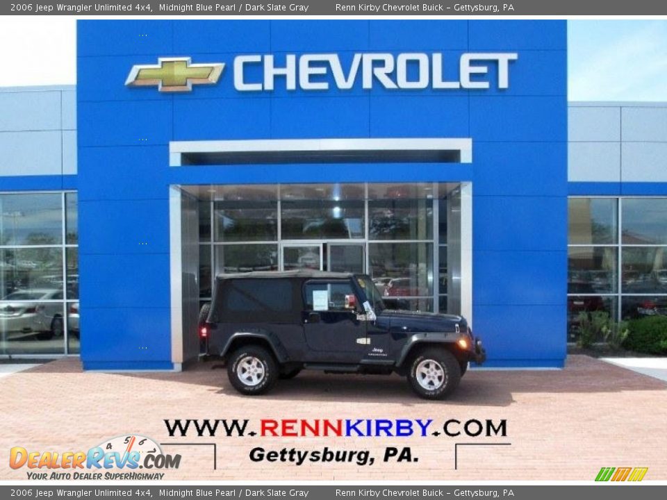 2006 Jeep Wrangler Unlimited 4x4 Midnight Blue Pearl / Dark Slate Gray Photo #1
