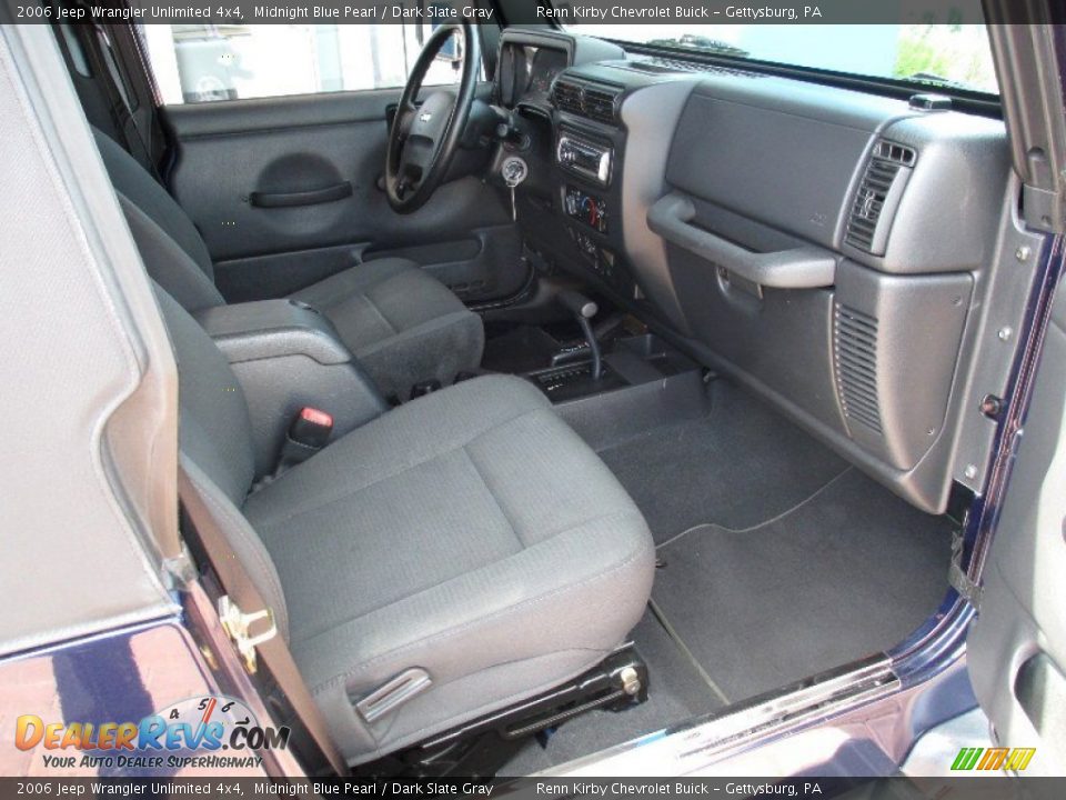 2006 Jeep Wrangler Unlimited 4x4 Midnight Blue Pearl / Dark Slate Gray Photo #7