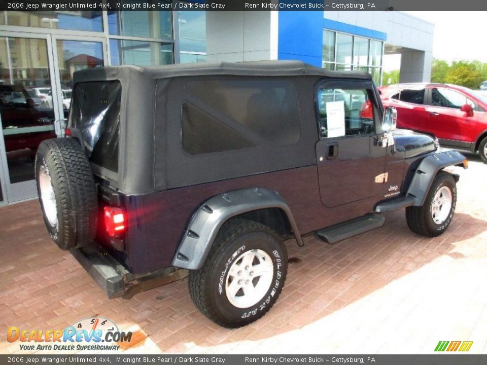 2006 Jeep Wrangler Unlimited 4x4 Midnight Blue Pearl / Dark Slate Gray Photo #11