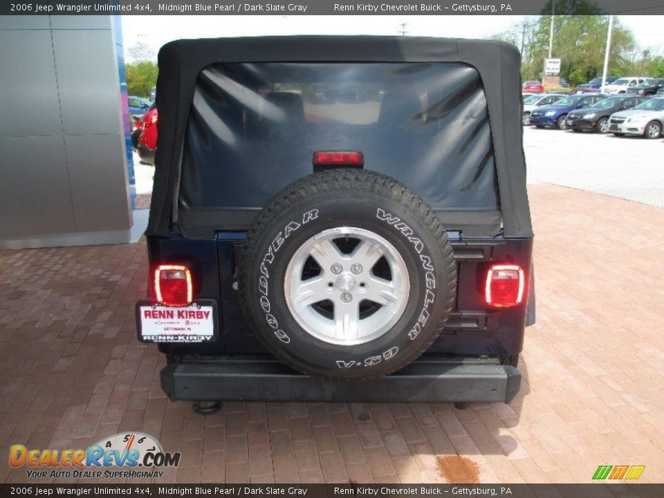 2006 Jeep Wrangler Unlimited 4x4 Midnight Blue Pearl / Dark Slate Gray Photo #14