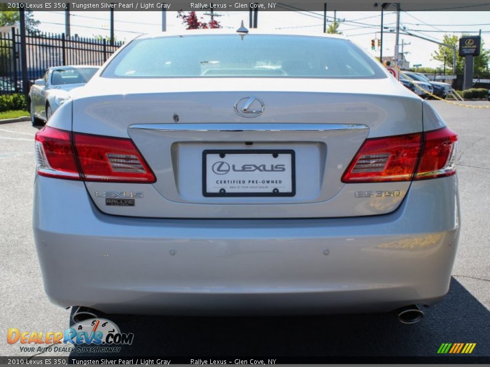 2010 Lexus ES 350 Tungsten Silver Pearl / Light Gray Photo #6