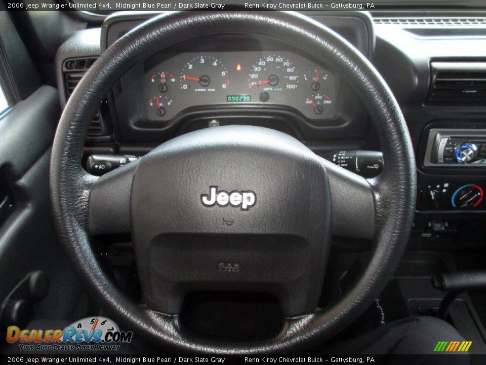 2006 Jeep Wrangler Unlimited 4x4 Midnight Blue Pearl / Dark Slate Gray Photo #23