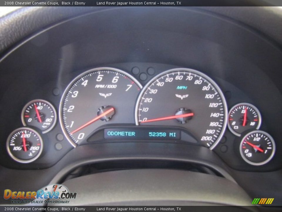 2008 Chevrolet Corvette Coupe Gauges Photo #15