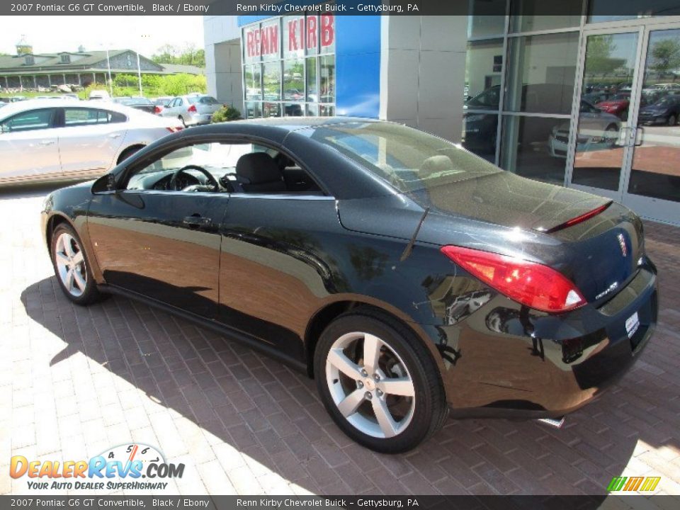 2007 Pontiac G6 GT Convertible Black / Ebony Photo #2