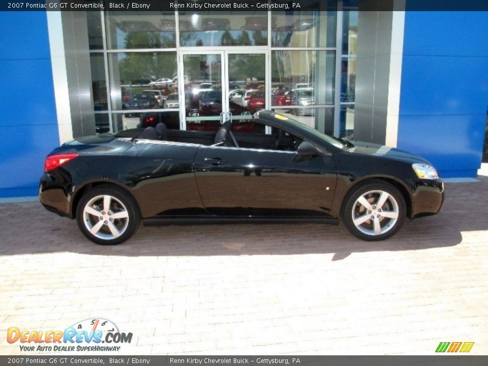 2007 Pontiac G6 GT Convertible Black / Ebony Photo #3