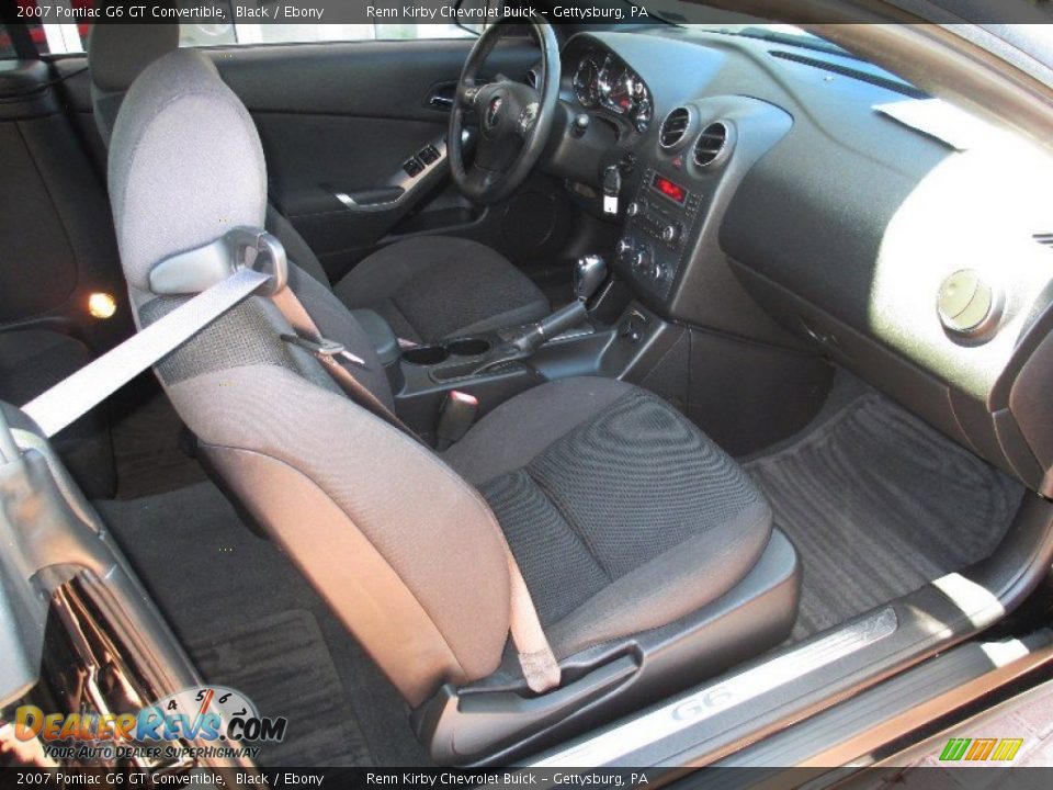 2007 Pontiac G6 GT Convertible Black / Ebony Photo #7