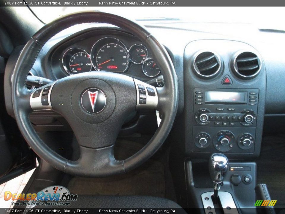 2007 Pontiac G6 GT Convertible Black / Ebony Photo #8