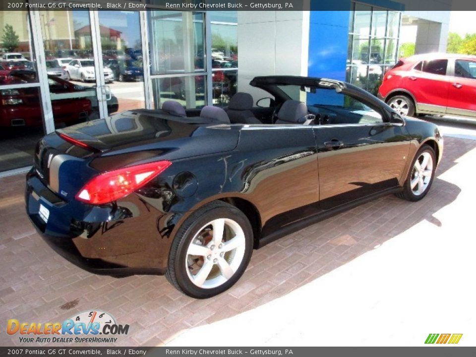 2007 Pontiac G6 GT Convertible Black / Ebony Photo #12