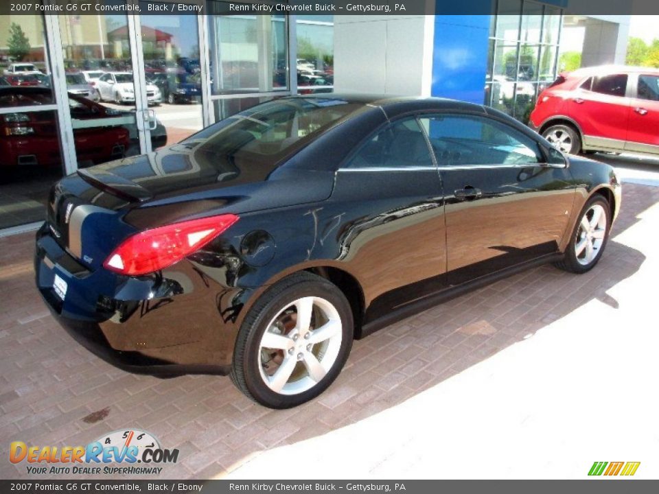 2007 Pontiac G6 GT Convertible Black / Ebony Photo #13