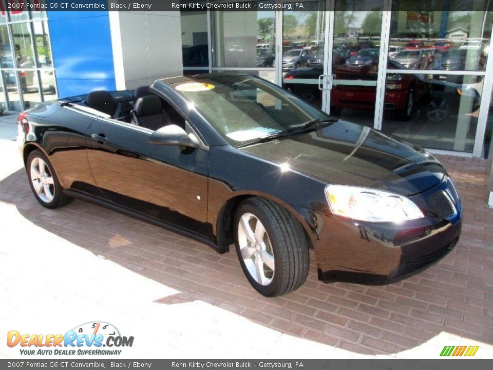 2007 Pontiac G6 GT Convertible Black / Ebony Photo #14