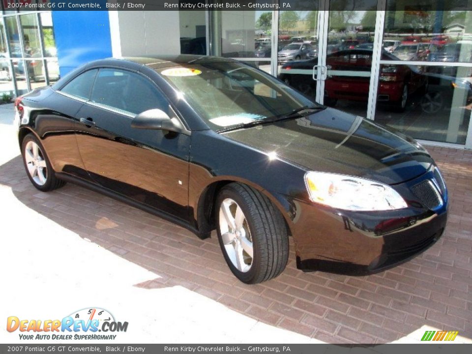 2007 Pontiac G6 GT Convertible Black / Ebony Photo #15
