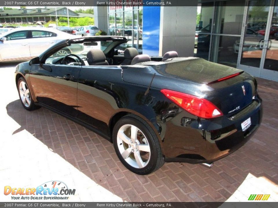 2007 Pontiac G6 GT Convertible Black / Ebony Photo #16