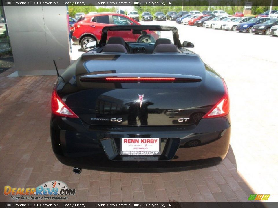 2007 Pontiac G6 GT Convertible Black / Ebony Photo #21