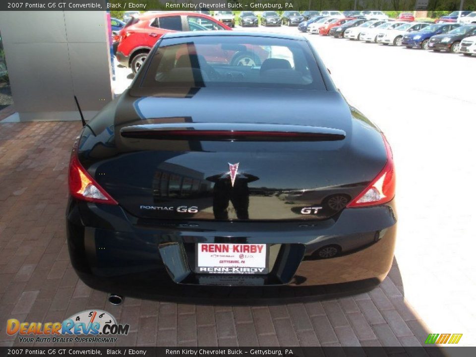 2007 Pontiac G6 GT Convertible Black / Ebony Photo #22