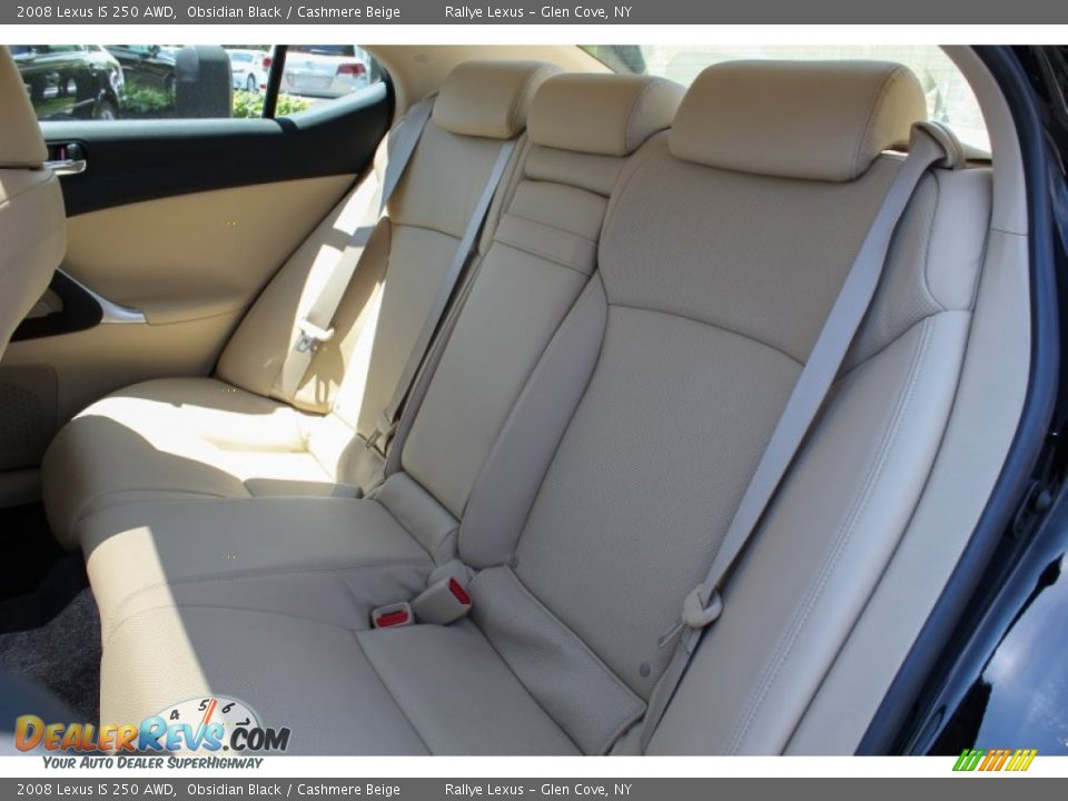 2008 Lexus IS 250 AWD Obsidian Black / Cashmere Beige Photo #18