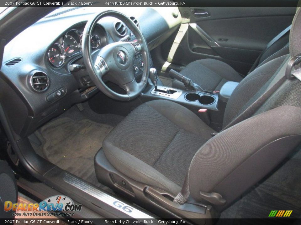 2007 Pontiac G6 GT Convertible Black / Ebony Photo #26