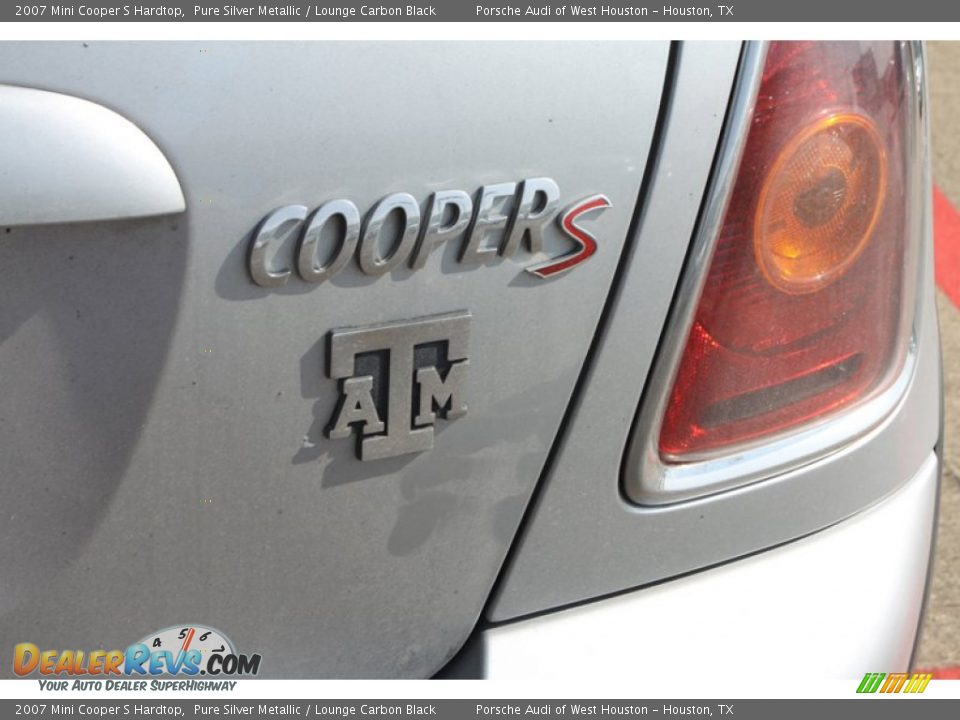 2007 Mini Cooper S Hardtop Pure Silver Metallic / Lounge Carbon Black Photo #6