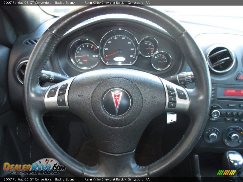 2007 Pontiac G6 GT Convertible Black / Ebony Photo #30