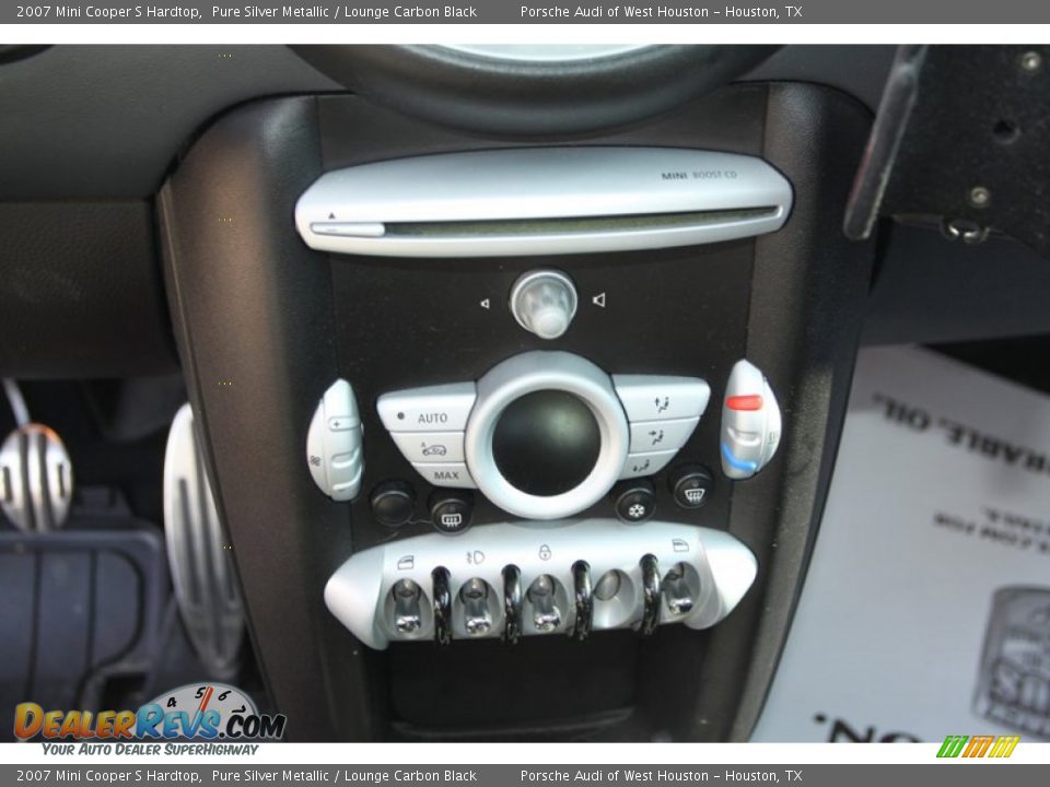 2007 Mini Cooper S Hardtop Pure Silver Metallic / Lounge Carbon Black Photo #17