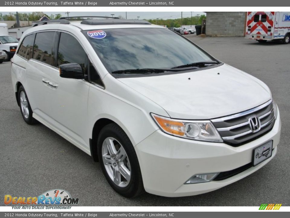 2012 Honda Odyssey Touring Taffeta White / Beige Photo #1