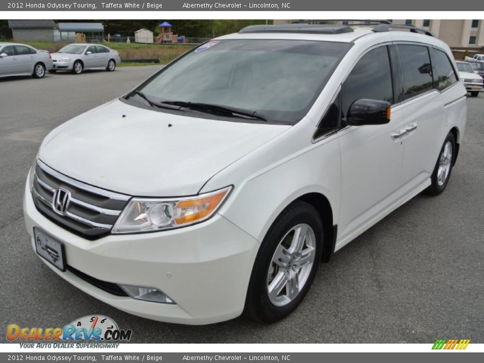 2012 Honda Odyssey Touring Taffeta White / Beige Photo #2