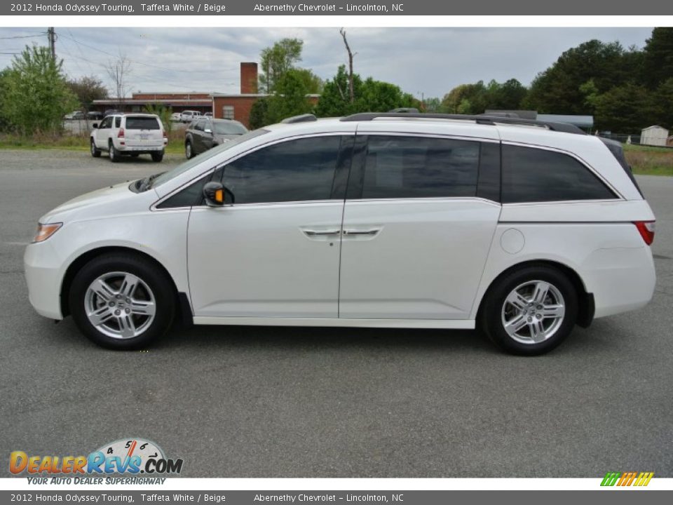 2012 Honda Odyssey Touring Taffeta White / Beige Photo #3