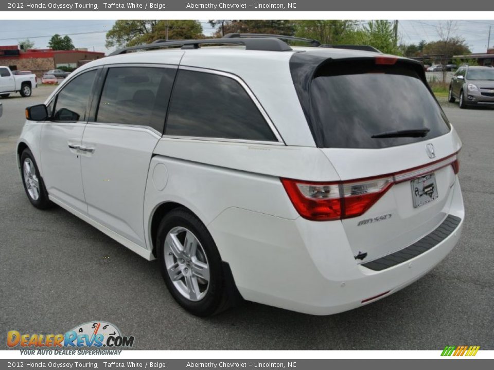 2012 Honda Odyssey Touring Taffeta White / Beige Photo #4