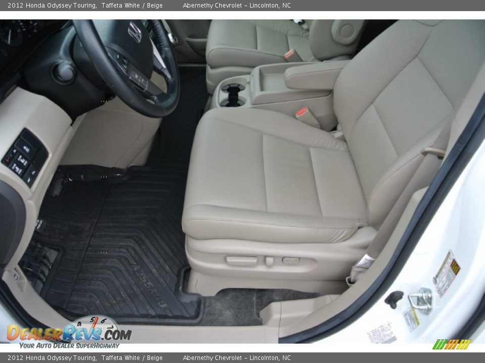 2012 Honda Odyssey Touring Taffeta White / Beige Photo #8
