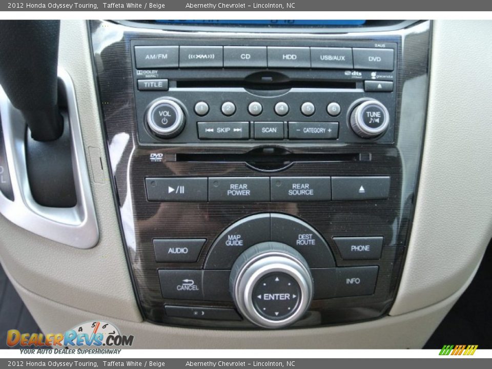 2012 Honda Odyssey Touring Taffeta White / Beige Photo #13