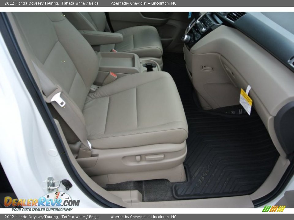 2012 Honda Odyssey Touring Taffeta White / Beige Photo #22