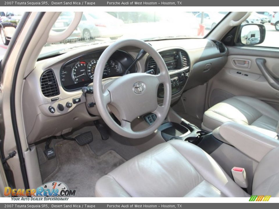 2007 Toyota Sequoia SR5 Desert Sand Mica / Taupe Photo #15